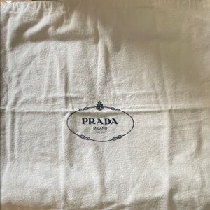 Prada white and blue dust bag
